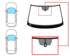 Parabrisas Skoda Fabia 2018-2021 5 puertas / familiar / version techo solar / delantero / verde / acustico / con sensor redondo / molduras premontadas