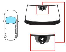 Parabrisas Skoda Kodiaq 2021-2024 delantero / verde / acustico / con sensor / con soporte camara carril / molduras premontadas