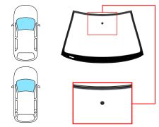 Parabrisas Skoda Octavia 1997-2000 5 puertas / familiar / delantero / verde / con base espejo / molduras premontadas