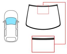 Parabrisas Smart Fortwo 1998-2002 coupe / cabrio / delantero / verde