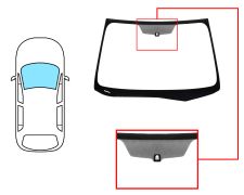 Parabrisas Subaru Forester 2013-2016 delantero / verde / con base espejo / molduras premontadas