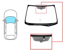 Parabrisas Subaru Forester 2013-2016 delantero / verde / termico / con base espejo / con sensor