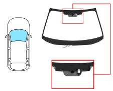 Parabrisas Subaru Outback 2010-2014 delantero / verde / termico / con base espejo / con sensor