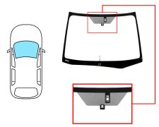 Parabrisas Subaru Xv 2016-2018 delantero / verde / termico / con base espejo / con sensor