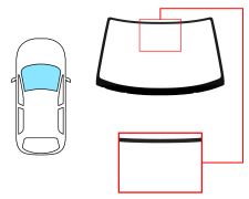 Parabrisas Suzuki Alto 1994-2002 3/5 puertas / delantero / verde / con base espejo