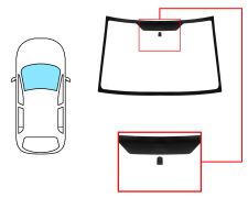 Parabrisas Suzuki Liana 2001-2007 delantero / verde / con base espejo