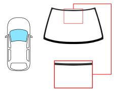 Parabrisas Suzuki Swift 2000-2005 3 puertas / delantero / azul