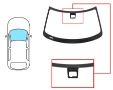 Parabrisas Suzuki Swift 2017-2024 delantero / verde / con soporte camara / molduras premontadas