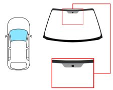Parabrisas Toyota Avensis 1997-2000 4/5 puertas / familiar / delantero / verde / con base espejo
