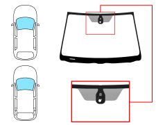 Parabrisas Toyota Avensis 2003-2006 4/5 puertas / familiar / delantero / verde / con base espejo / con sensor modificado