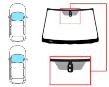 Parabrisas Toyota Avensis 2006-2008 4/5 puertas / familiar / delantero / verde / con base espejo / con sensor