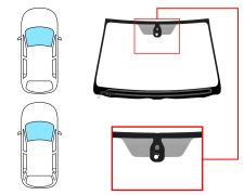 Parabrisas Toyota Avensis 2006-2008 4/5 puertas / familiar / delantero / verde / termico / con base espejo / con sensor modificado