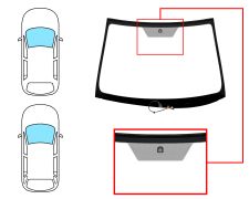 Parabrisas Toyota Avensis 2008-2012 4 puertas / familiar / delantero / verde / termico / con base espejo / molduras premontadas