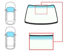 Parabrisas Toyota Carina 1992-1997 4/5 puertas / familiar / delantero / verde banda azul