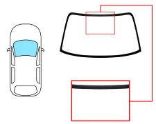 Parabrisas Toyota Celica 1989-1994 coupe / cabrio / delantero / azul