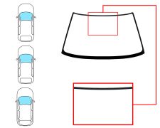 Parabrisas Toyota Corolla 1987-1992 3/4/5 puertas compact / familiar / delantero / verde