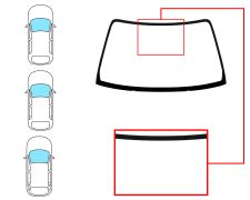 Parabrisas Toyota Corolla 1992-1997 3/4/5 puertas compact / familiar / delantero / azul