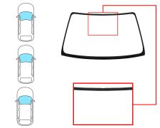Parabrisas Toyota Corolla 2000-2001 3/4/5 puertas / familiar / delantero / verde