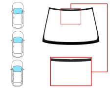 Parabrisas Toyota Corolla 2001-2004 3/4/5 puertas / familiar / delantero / verde