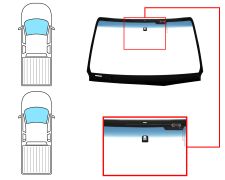 Parabrisas Toyota Hilux 2016-2021 2/4 puertas / delantero / verde banda azul / con base espejo / antena