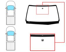 Parabrisas Toyota Hilux 2016-2021 2/4 puertas / delantero / verde / con base espejo