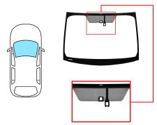 Parabrisas Toyota Prius+ 2015-2020 delantero / verde / acustico / con base espejo / con sensor / pantalla integrada