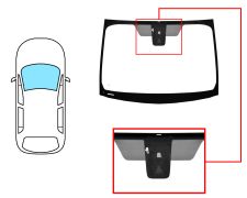 Parabrisas Toyota Prius+ 2015-2020 delantero / verde / acustico / con base espejo / con soporte camara