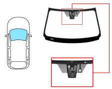 Parabrisas Toyota Rav4 2013-2015 delantero / verde / acustico / con base espejo / con sensor / con soporte camara / antena / molduras premontadas