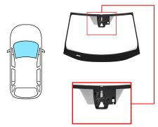Parabrisas Toyota Rav4 2019-> delantero / verde / acustico / con base espejo / con sensor / con soporte camara / molduras premontadas