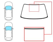 Parabrisas Toyota Starlet 1996-1999 3/5 puertas / delantero / verde