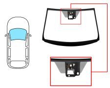Parabrisas Toyota Verso 2013-2018 delantero / verde / con base espejo / con sensor / con soporte camara modificado / molduras premontadas