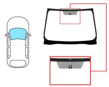 Parabrisas Toyota Verso S 2010-2015 delantero / verde / acustico / con base espejo