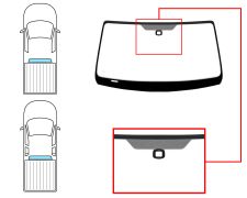Parabrisas Volkswagen Amarok 2010-2016 2/4 puertas / delantero / verde / con sensor / molduras premontadas