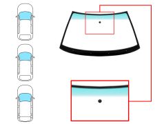 Parabrisas Volkswagen Golf iii 1992-1997 3/5 puertas / familiar / delantero / verde banda verde / con base espejo modificada / molduras premontadas