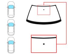 Parabrisas Volkswagen Golf iii 1992-1997 3/5 puertas / familiar / delantero / verde / con base espejo modificada / molduras premontadas