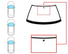 Parabrisas Volkswagen Golf iii 1992-1997 3/5 puertas / familiar / delantero / verde / con base espejo / molduras premontadas