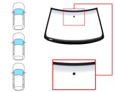 Parabrisas Volkswagen Golf iv 1997-2004 3/5 puertas / familiar / delantero / verde banda gris / con base espejo / molduras premontadas