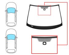 Parabrisas Volkswagen Golf vi 2008-2012 3/5 puertas / delantero / verde / acustico / con sensor / molduras premontadas