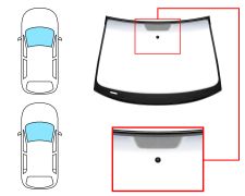Parabrisas Volkswagen Golf vi 2008-2012 3/5 puertas / delantero / verde banda gris / con base espejo / molduras premontadas