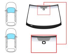 Parabrisas Volkswagen Golf vi 2008-2012 3/5 puertas / delantero / verde banda gris / con sensor / molduras premontadas