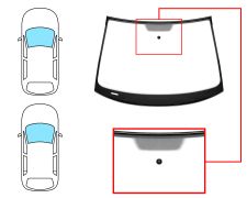 Parabrisas Volkswagen Golf vi 2008-2012 3/5 puertas / delantero / verde / con base espejo / molduras premontadas