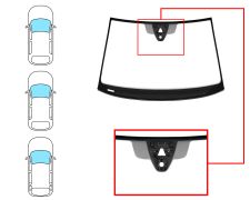 Parabrisas Volkswagen Golf vii 2017-2020 3/5 puertas / familiar / delantero / verde / acustico / con sensor / con soporte camara / molduras premontadas