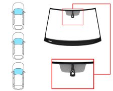 Parabrisas Volkswagen Golf vii 2017-2020 3/5 puertas / familiar / delantero / verde / con sensor modificado / molduras premontadas