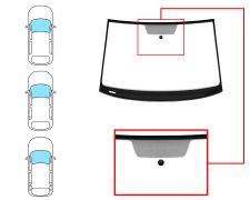 Parabrisas Volkswagen Golf vii 2017-2020 modelo panoramico / 3/5 puertas / familiar / delantero / verde / con base espejo / molduras premontadas