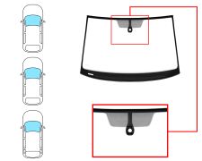 Parabrisas Volkswagen Golf vii 2017-2020 modelo panoramico / 3/5 puertas / familiar / delantero / verde / con sensor / molduras premontadas