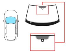 Parabrisas Volkswagen Jetta 2005-2011 delantero / verde / con sensor / molduras premontadas