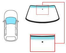 Parabrisas Volkswagen Passat 1995-1997 4 puertas / familiar / delantero / verde banda verde / con base espejo / molduras premontadas