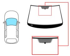 Parabrisas Volkswagen Passat 2005-2010 4 puertas / familiar / delantero / verde / con base espejo a 10,5cm del borde / molduras premontadas