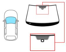 Parabrisas Volkswagen Passat 2005-2010 4 puertas / familiar / delantero / verde / con sensor a 10,5cm del borde / molduras premontadas