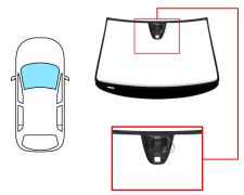 Parabrisas Volkswagen Passat 2005-2010 4 puertas / familiar / delantero / verde / con sensor / con soporte camara / molduras premontadas